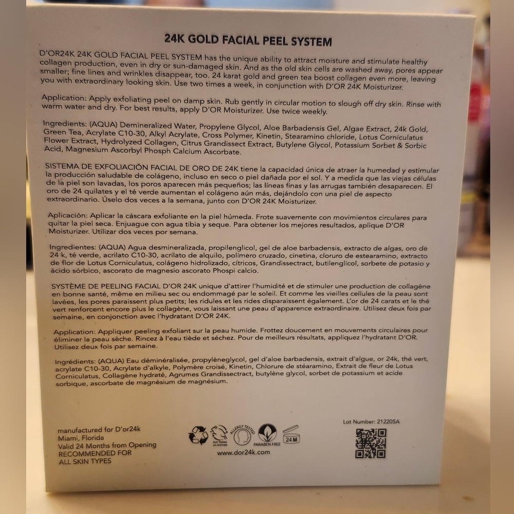 NIB-24K Gold Facial Peel System Skincare - Picture 6 of 6